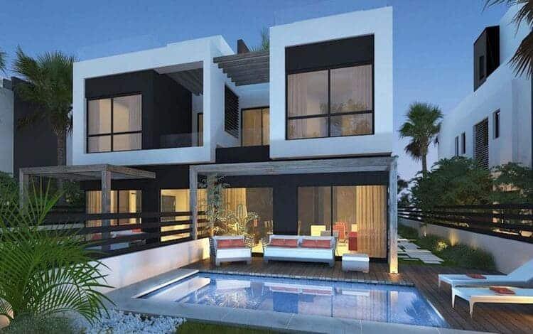 Town House corner TYPE M For sale in Palm Hills New Cairo - PHNC